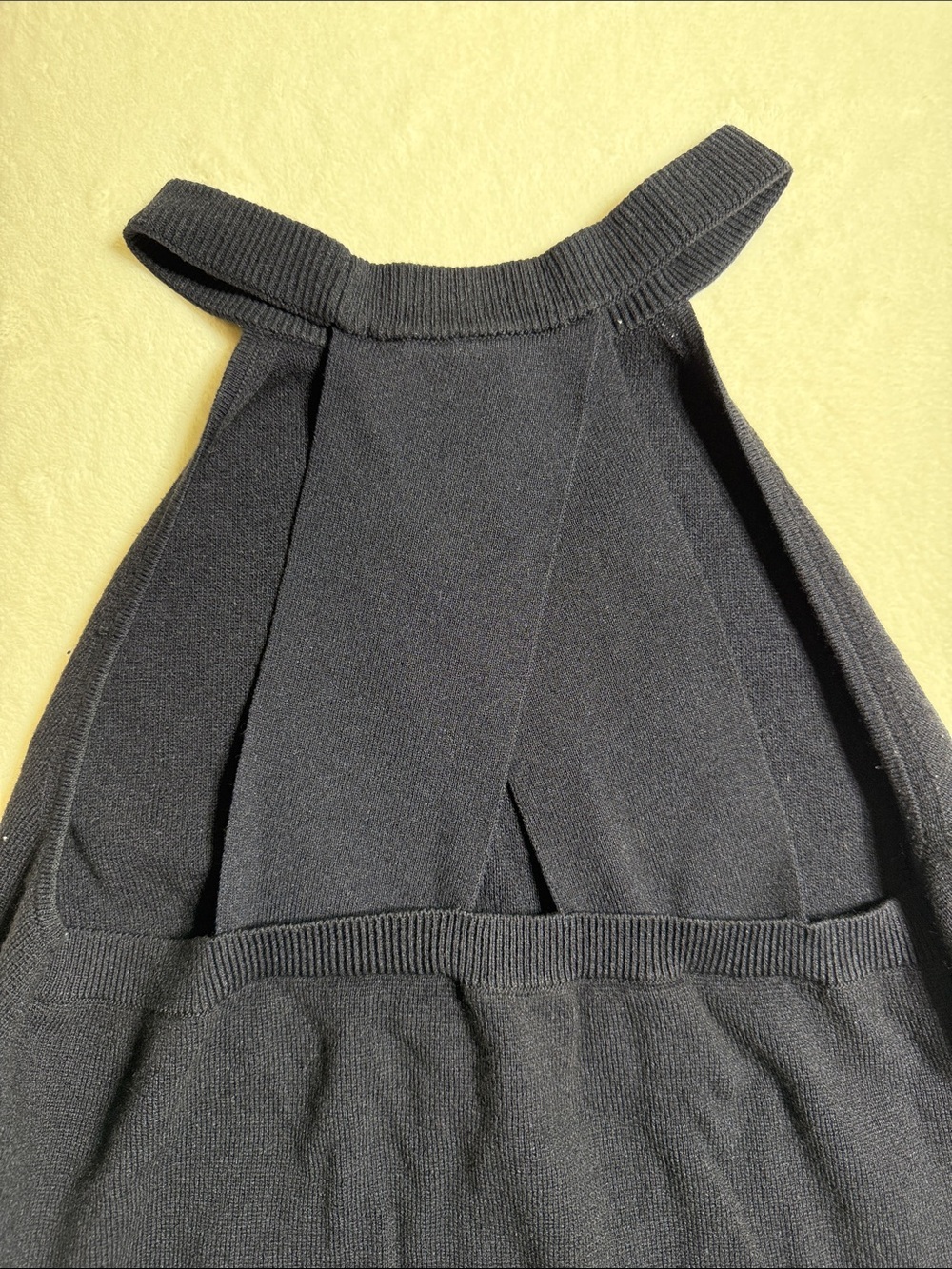 LOFT Navy Ribbed Halter Knit Tank - Picture 5 of 5